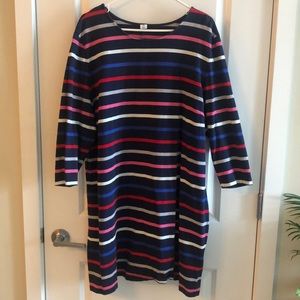 Striped 3/4 Sleeved Dress